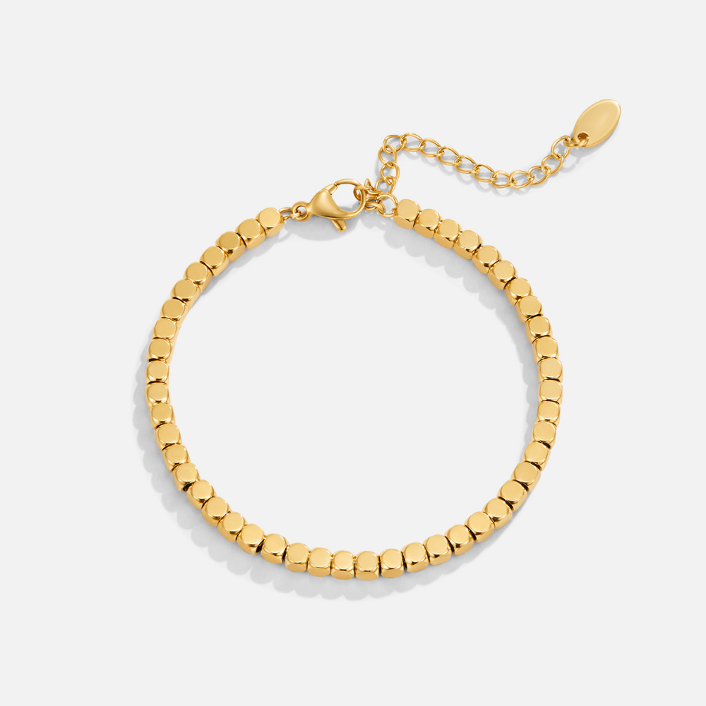 Lexi Gold Cube Bracelet