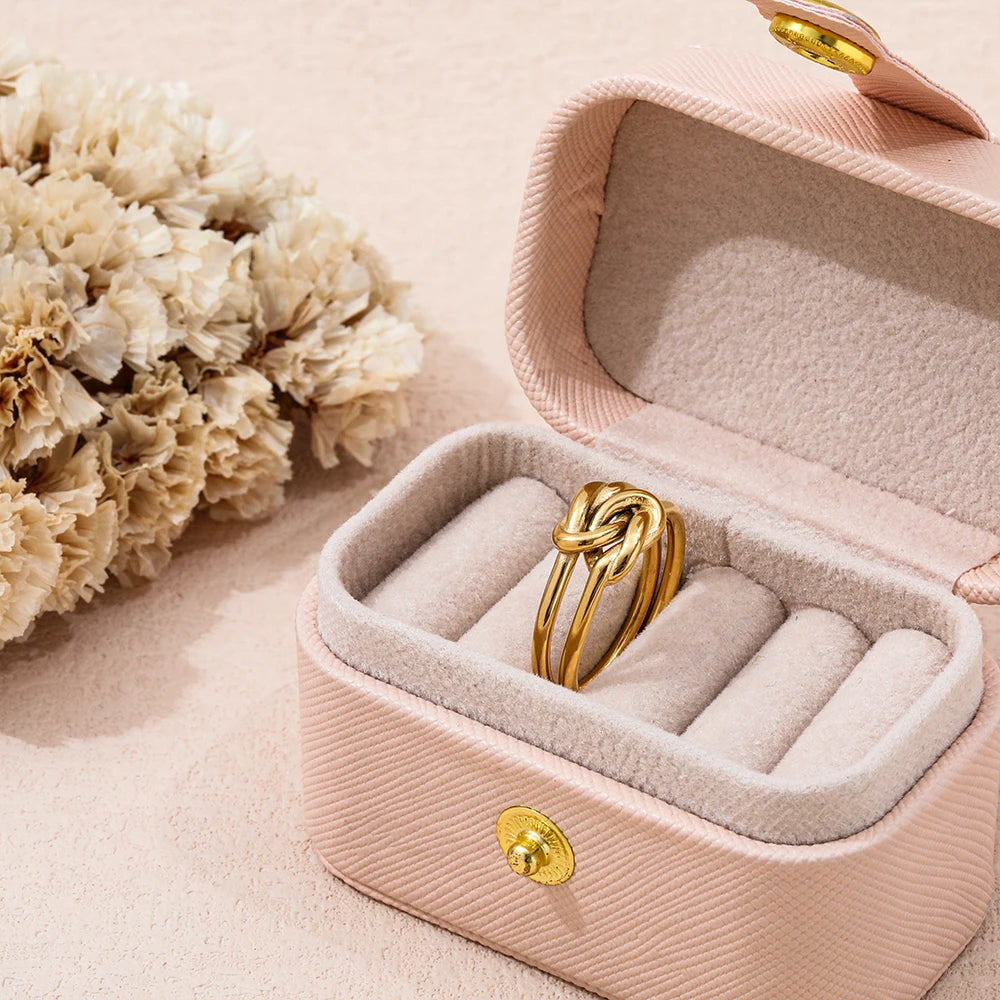 The Celeste Double Knot Ring