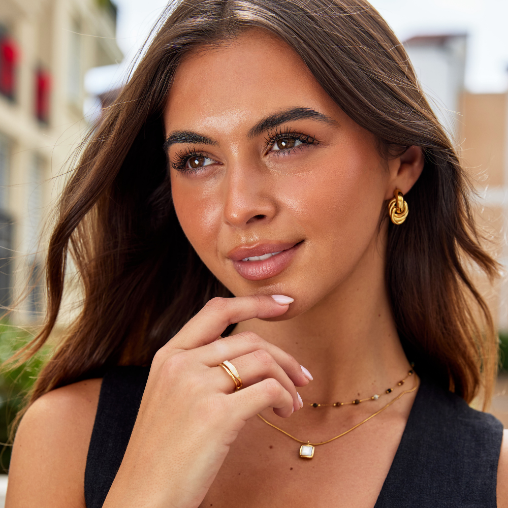 Layered Sahara Gold Ring