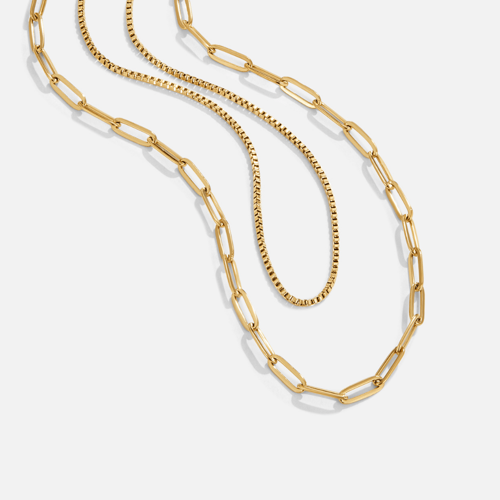Amanda Layered Gold Chain Necklace