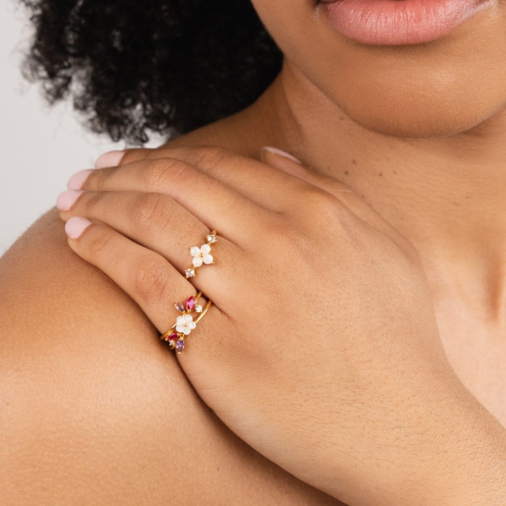 Flower Opal Ring