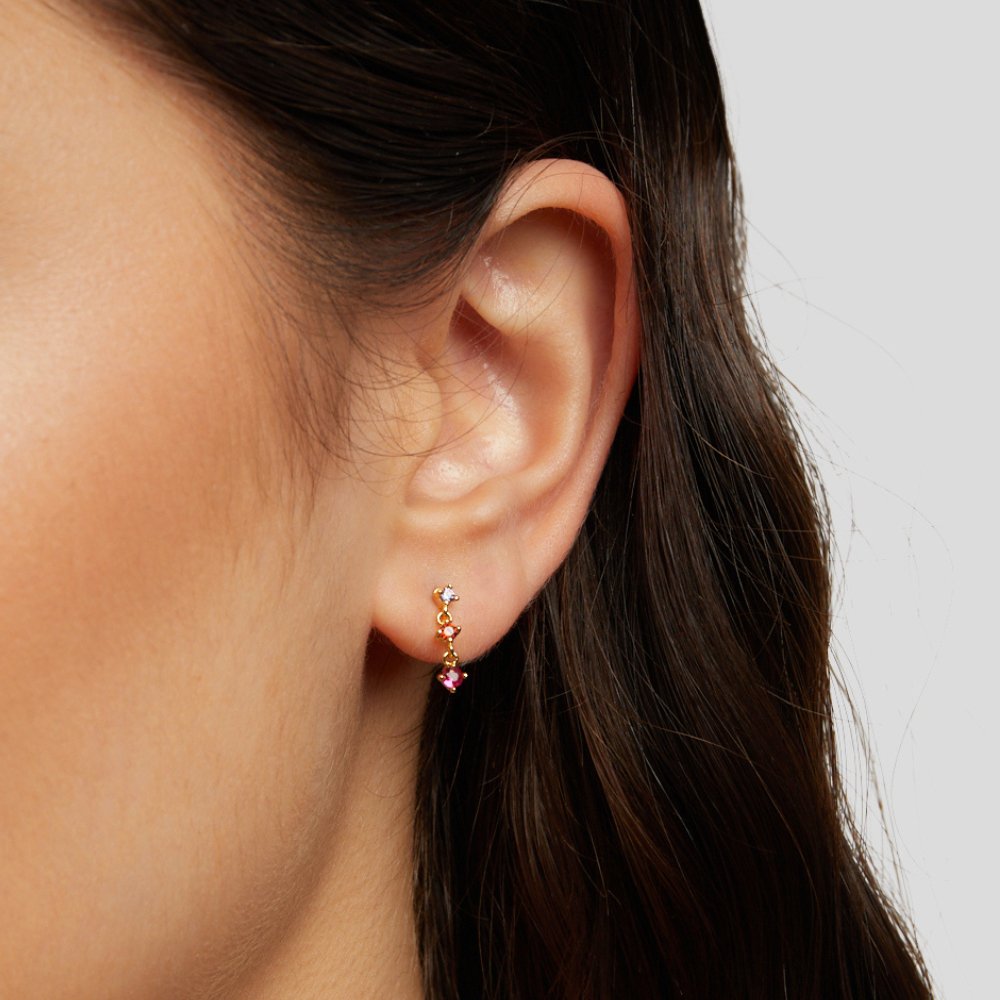 Jamila Amethyst Crystal Earrings