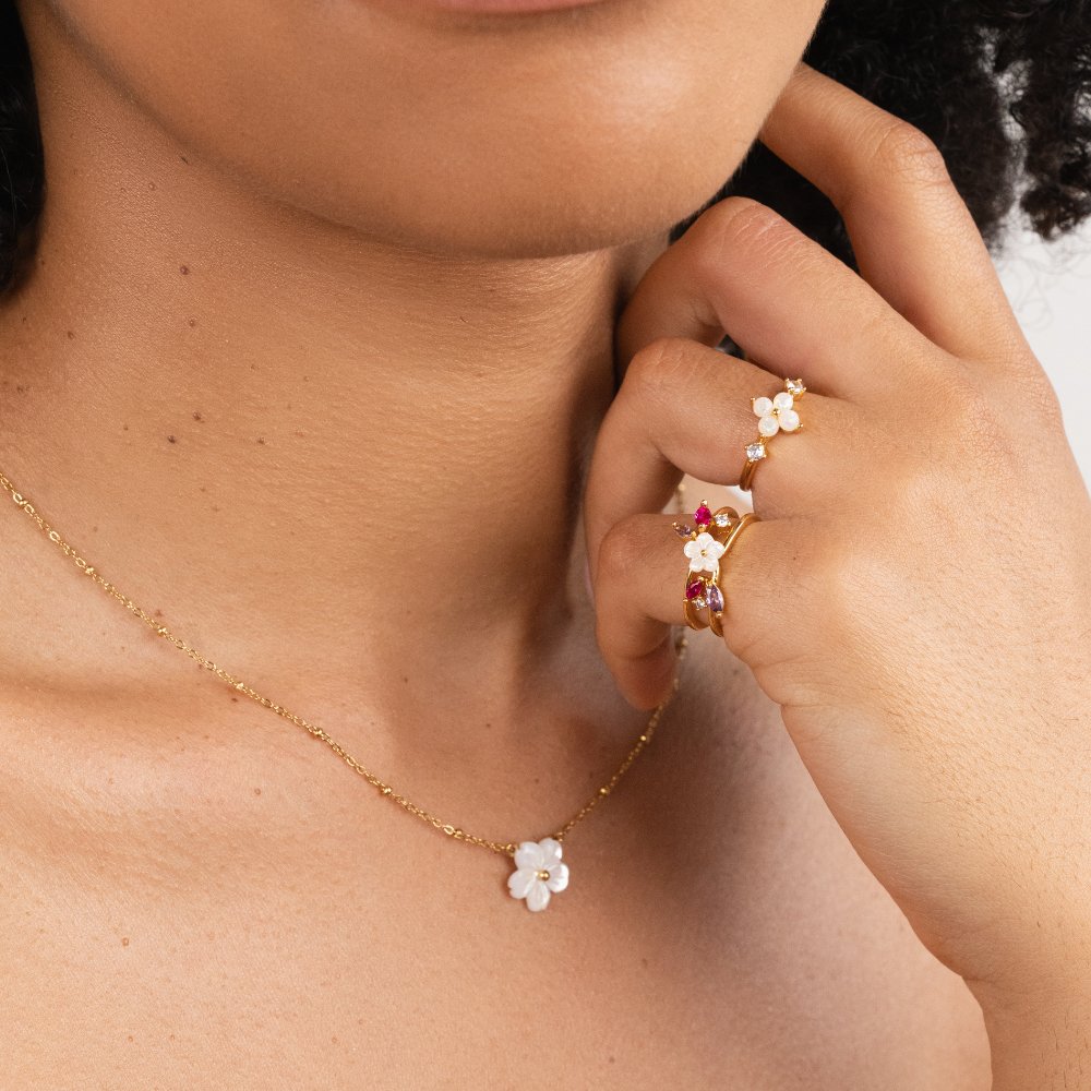 Flower Opal Ring